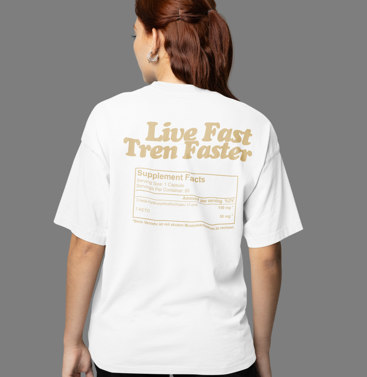 Live Fast Tren Faster - Premium Oversize T-Shirt