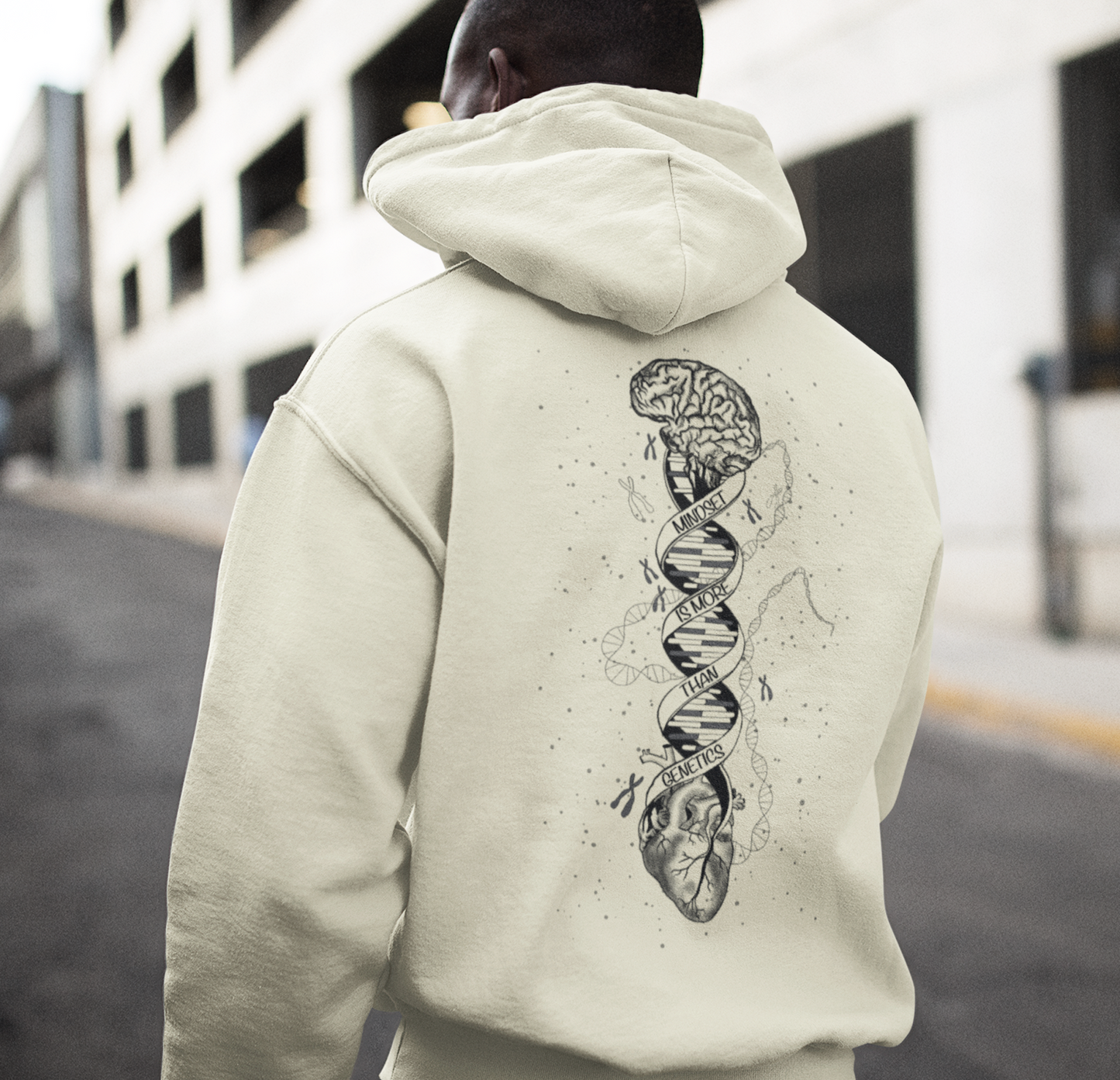 Mindset is more than genetics - VACANCY Oversized Hoodie