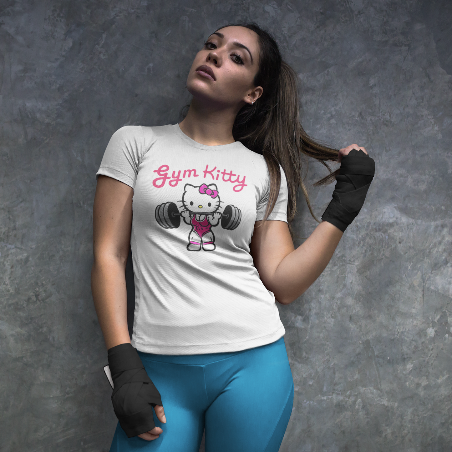 Gym Kitty - Shirt Damen